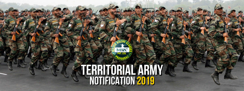 Territorial Army Notification 2019