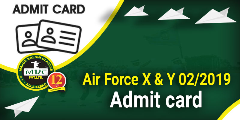 Airforce X and Y Group Admit Card