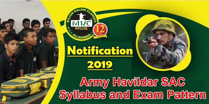 Army Havildar SAC Syllabus and Exam Pattern