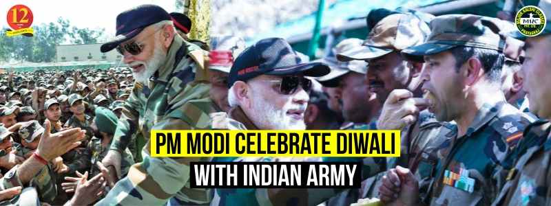 PM Modi Celebrate Diwali With Indian Army Here are some Photos
