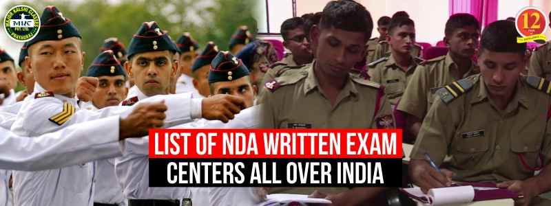 List of NDA Written Exam Centers, all over India