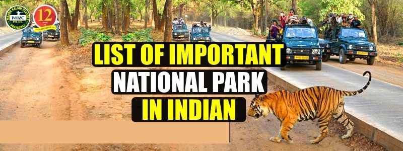 List of Important National park in India