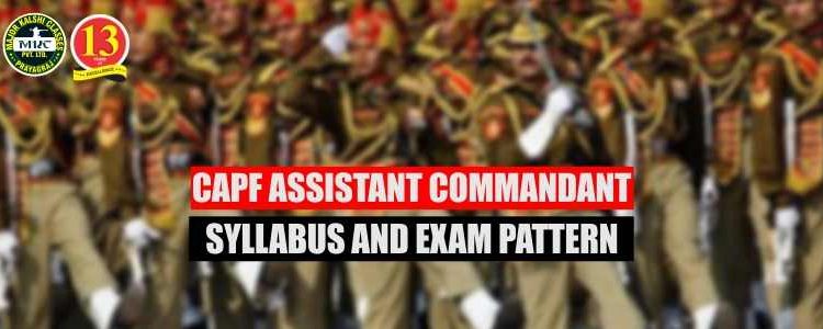CPF Assistant Commandant Syllabus and Exam Pattern