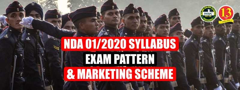 NDA 1 2020 Syllabus, Exam Pattern and Marking Scheme