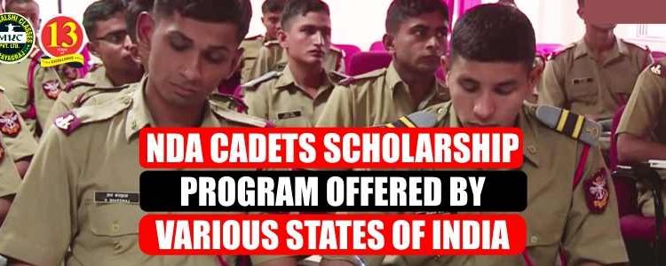 NDA Cadets Scholarship Program offered by Various States of India