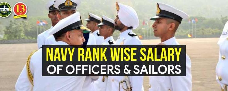 Navy Rank Wise Salary of Officers and Sailors