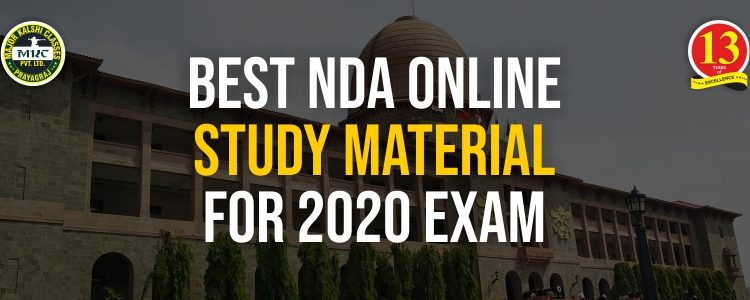 Best NDA Online Study Material for 2020 Exam