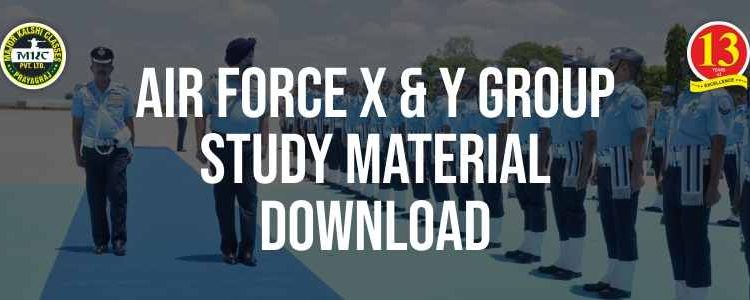Airforce X and Y Group Study Material Download