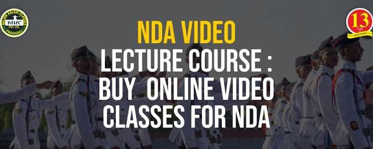 NDA Video Lecture Course: Buy Online Video Classes for NDA
