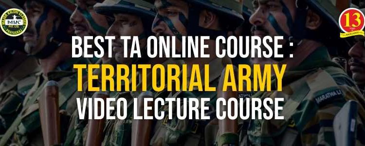 Best TA Online Course: Territorial Army Video Lecture Course