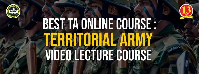 Best TA Online Course: Territorial Army Video Lecture Course