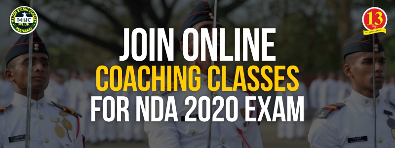 Join Online Coaching Classes for NDA 2020 Exam