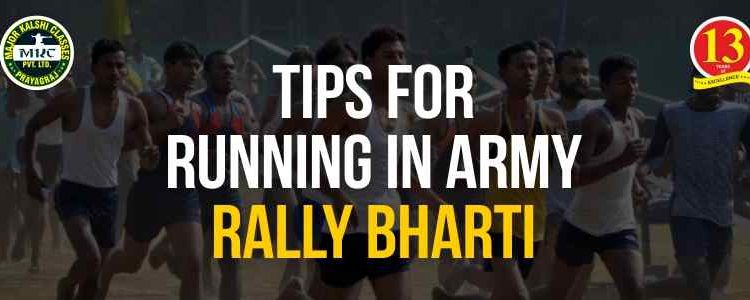 Tips for Running in Army Rally Bharti