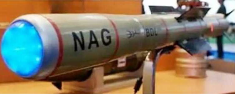 The final user trial of NAG Missile (Anti-Tank Guided Missile) has done.