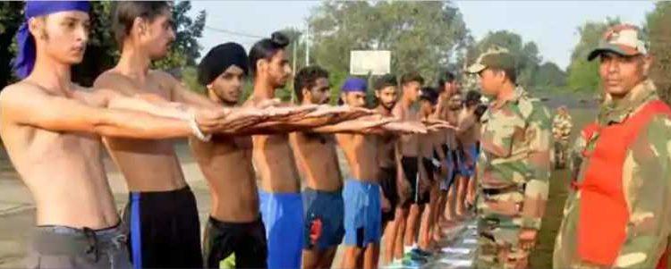 Indian army rally Bharti for various state