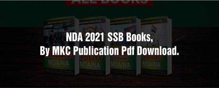 NDA 2021 SSB Books, by MKC Publication Pdf download.