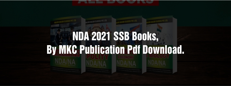 NDA 2021 SSB Books, by MKC Publication Pdf download.