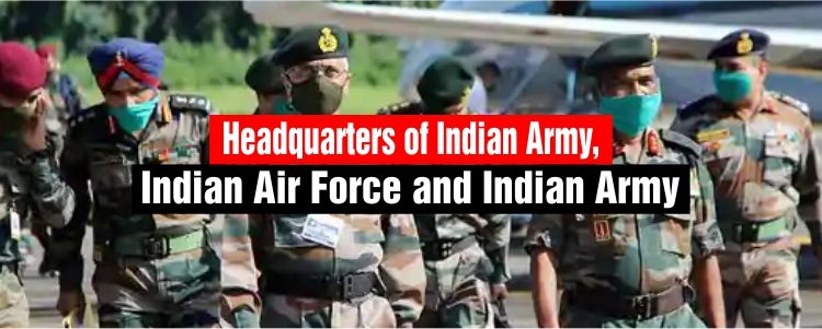 Headquarters of The Indian Army, Navy, and Airforce.