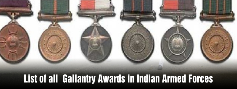List of All Gallantry Awards in Indian Armed Forces.