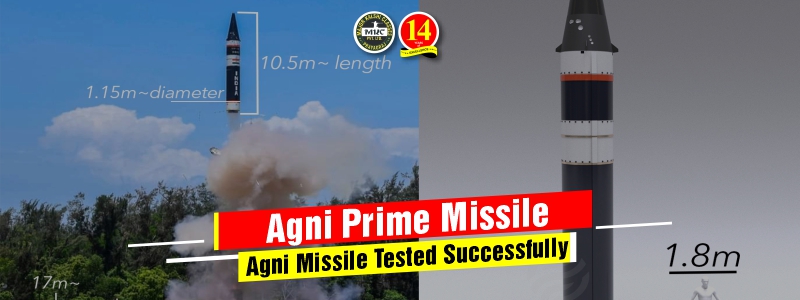 DRDO Successfully Tested New Variant of Agni Prime Missile.