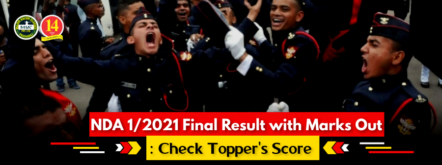 NDA 1/2021 Marks Out: Check Your and Toppers Score