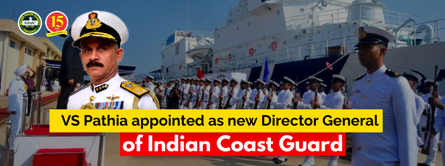 VS Pathania appointed as new Director-General of Indian Coast Guard